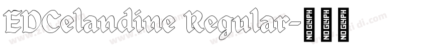 EDCelandine Regular字体转换